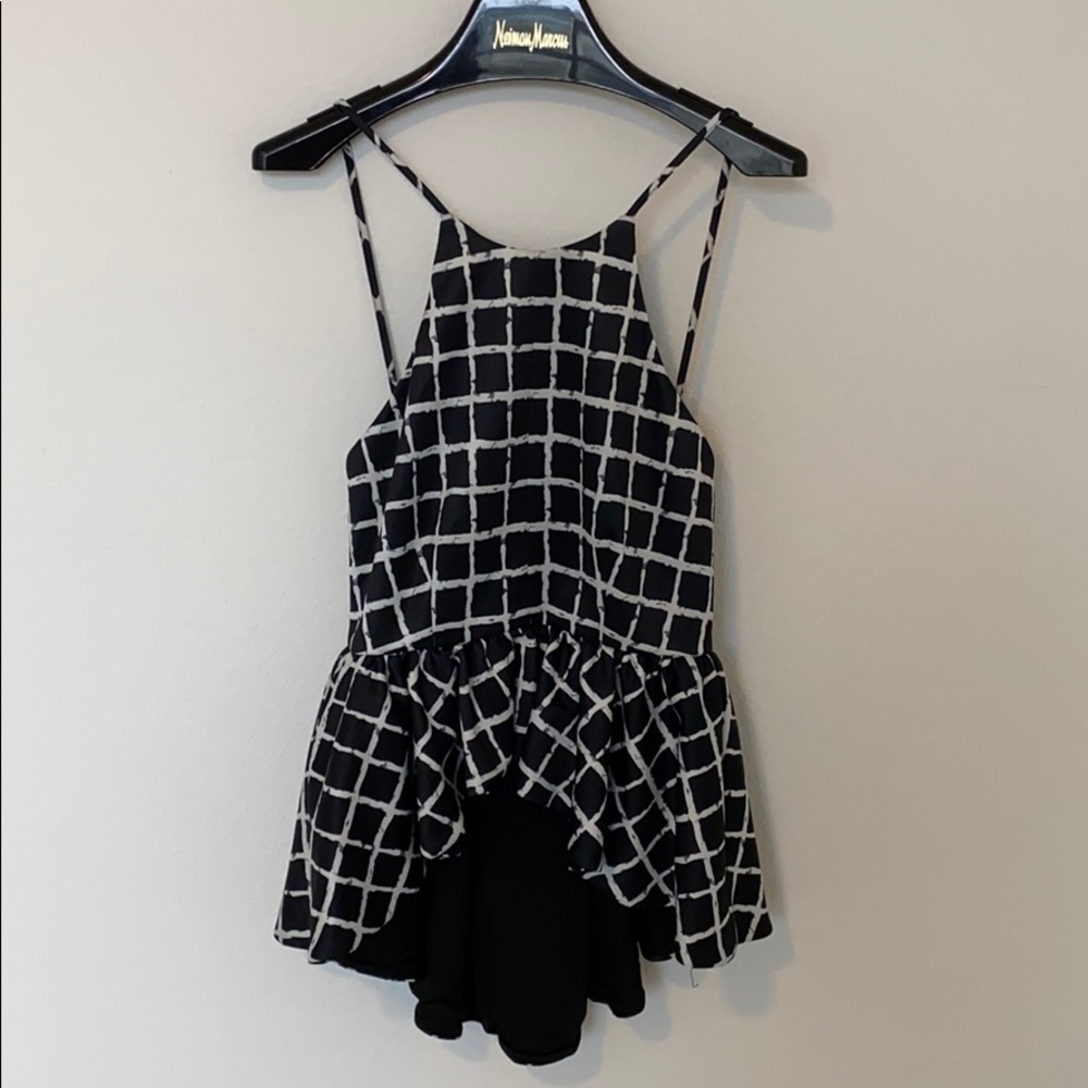 Tiled Peplum, Backless Top